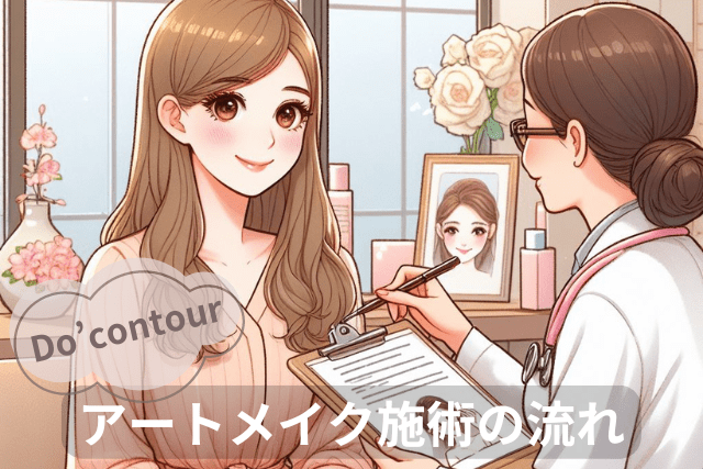 ドゥコントアのアートメイク施術の流れ